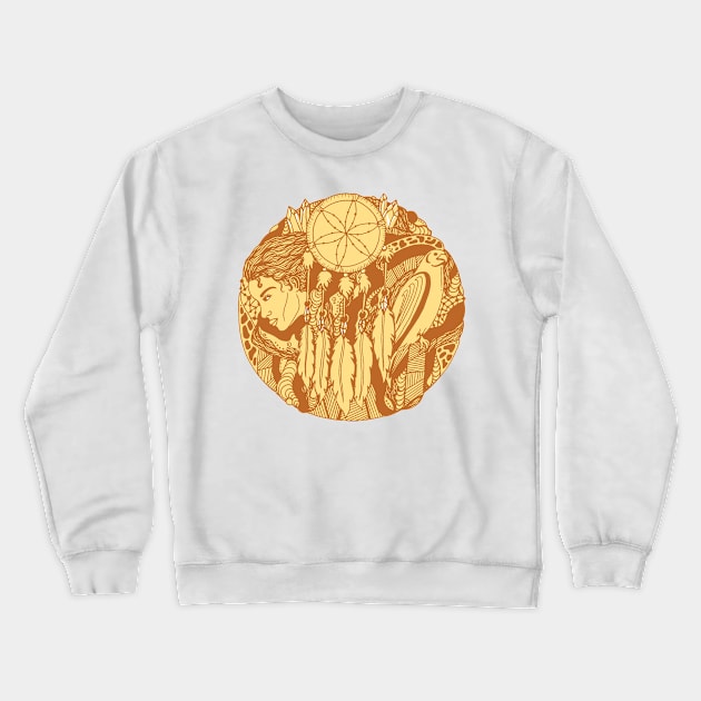 Terracotta Dream Falcon Crewneck Sweatshirt by kenallouis